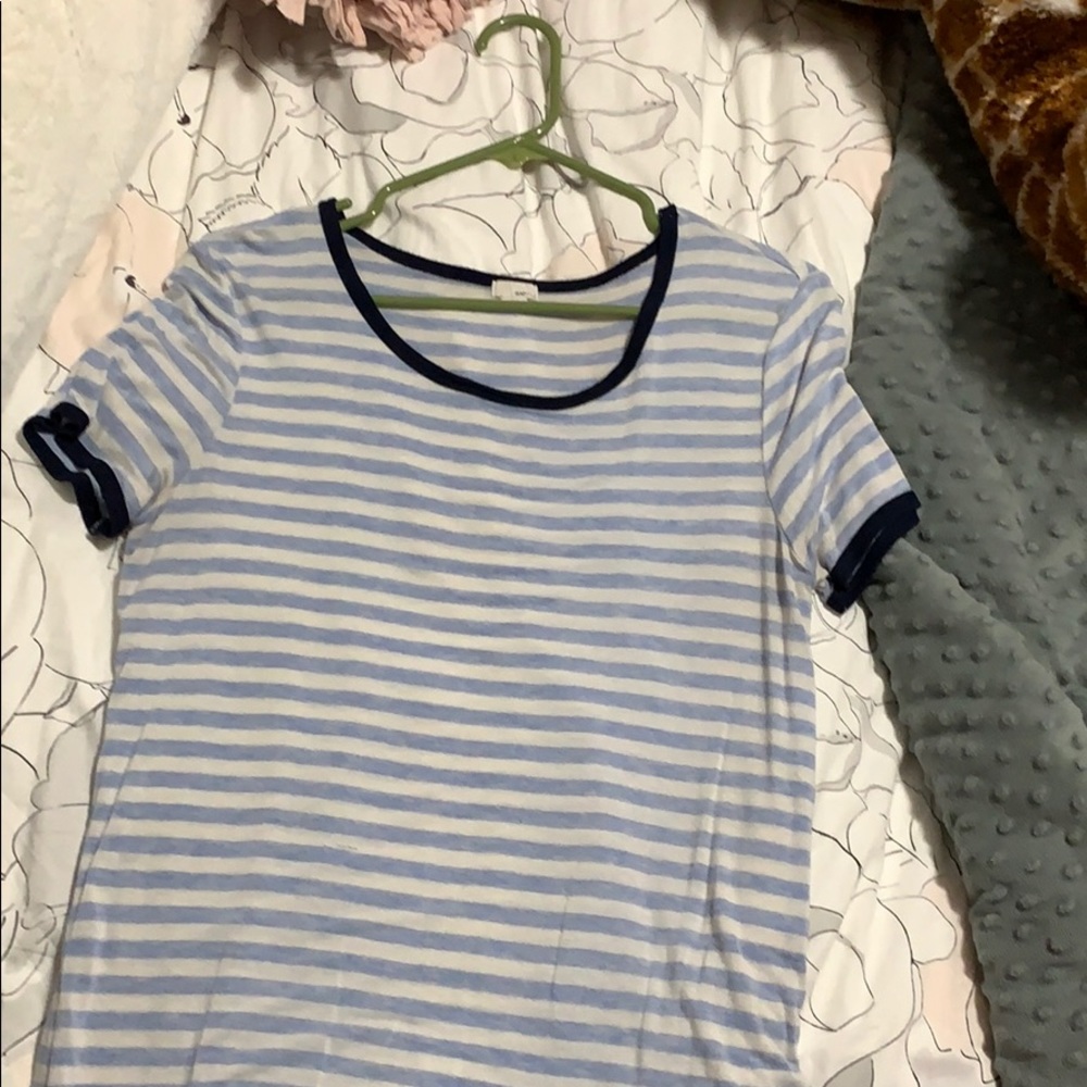Light blue striped Tee